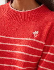 Sae Stripe Jumper, Red (RED), large