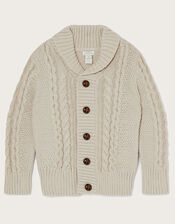 Shawl Cardigan, Ivory (IVORY), large