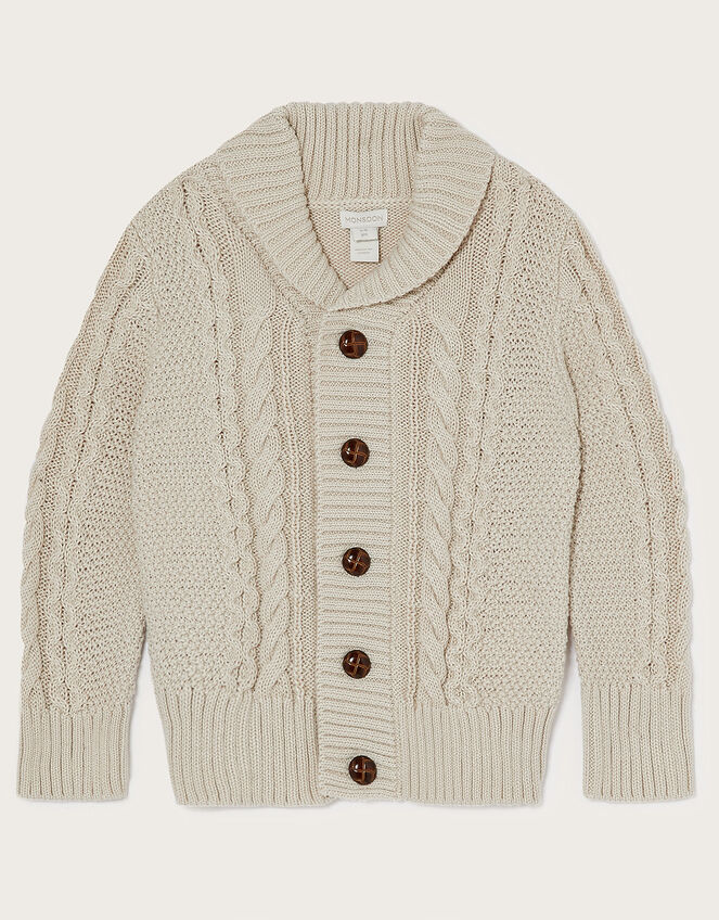 Shawl Cardigan, Ivory (IVORY), large