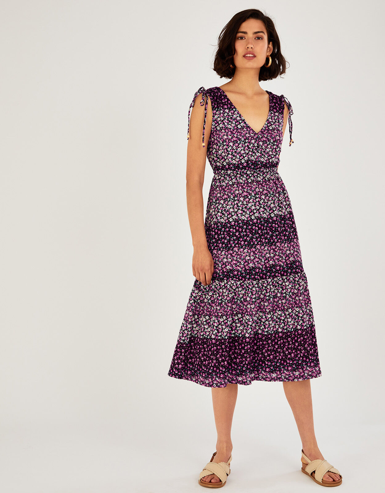 Polyester hotsell midi dress