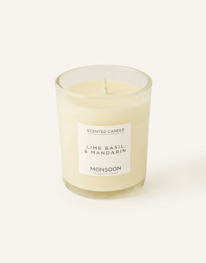 Lime, Basil and Mandarin Scented Candle, , large