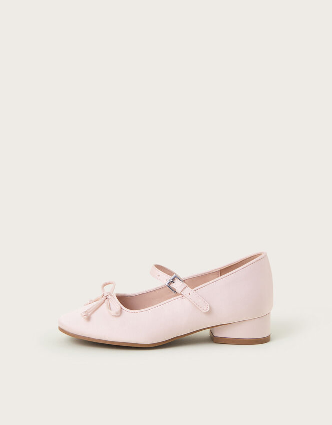 Satin Ballet Heels, Pink (PINK), large