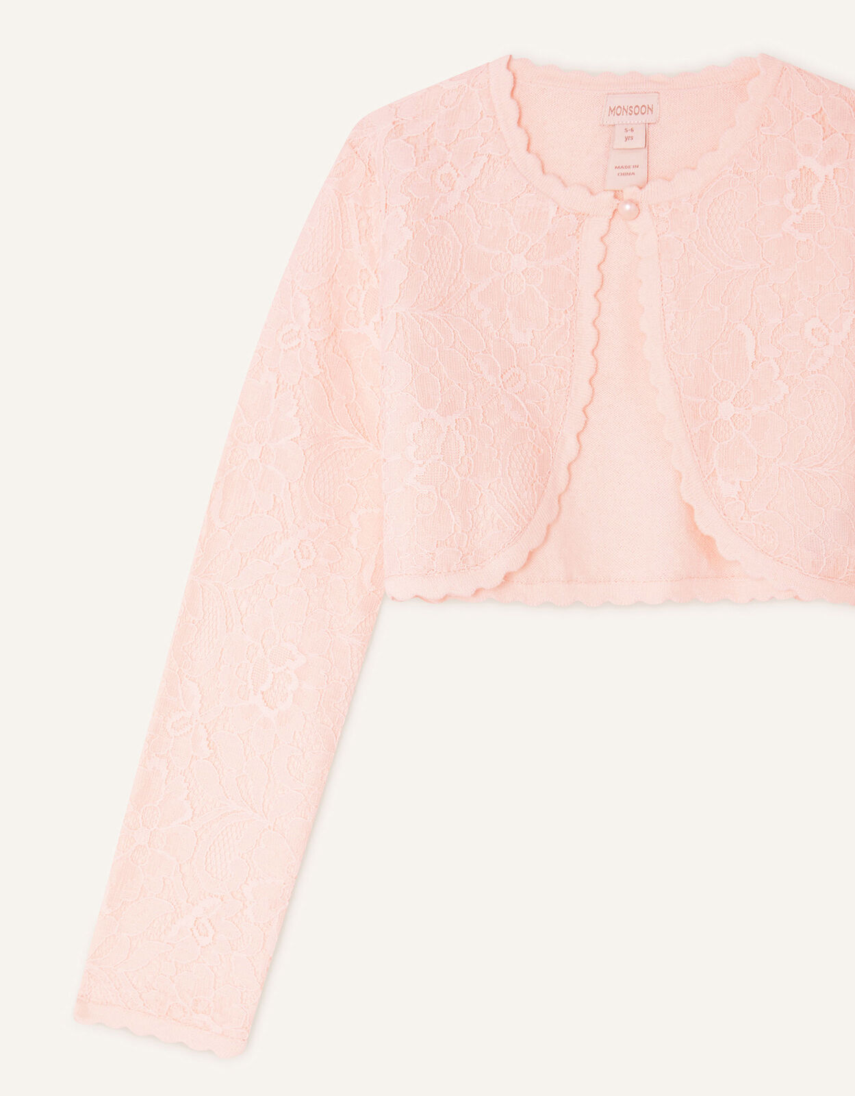 Lace pink cardigan deals