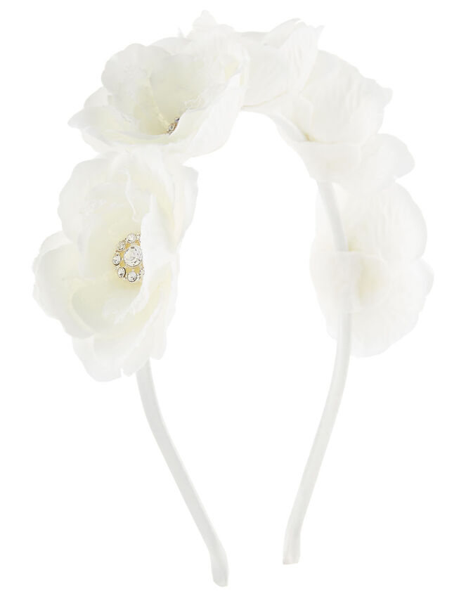 3D Flower Sparkle Headband, , large