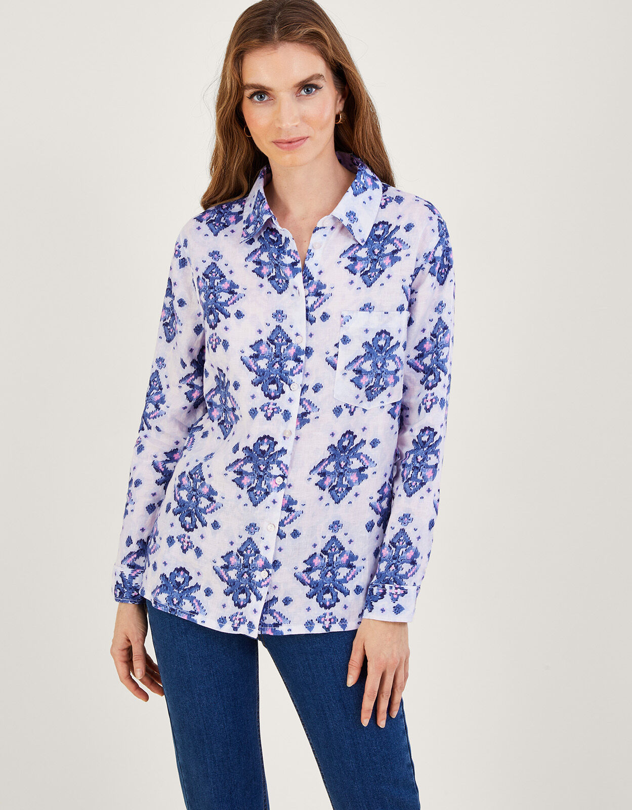 Ladies linen clearance shirts uk