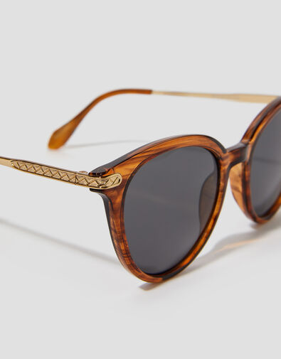 Preppy Round Sunglasses, , large