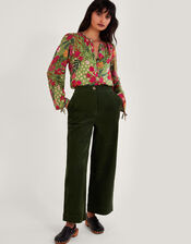 Floral Print Blouse, Green (GREEN), large