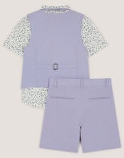 Oscar 4-Piece Short Suit, Blue (BLUE), large