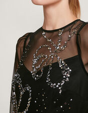 Sophie Bow Dress, Black (BLACK), large