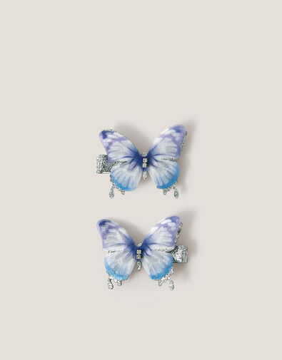 2-Pack Ombre Butterfly Hair Clips, , large