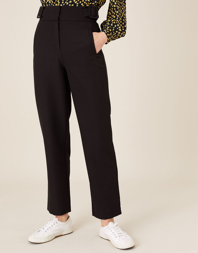 Smart Tapered Trousers, Black (BLACK), large
