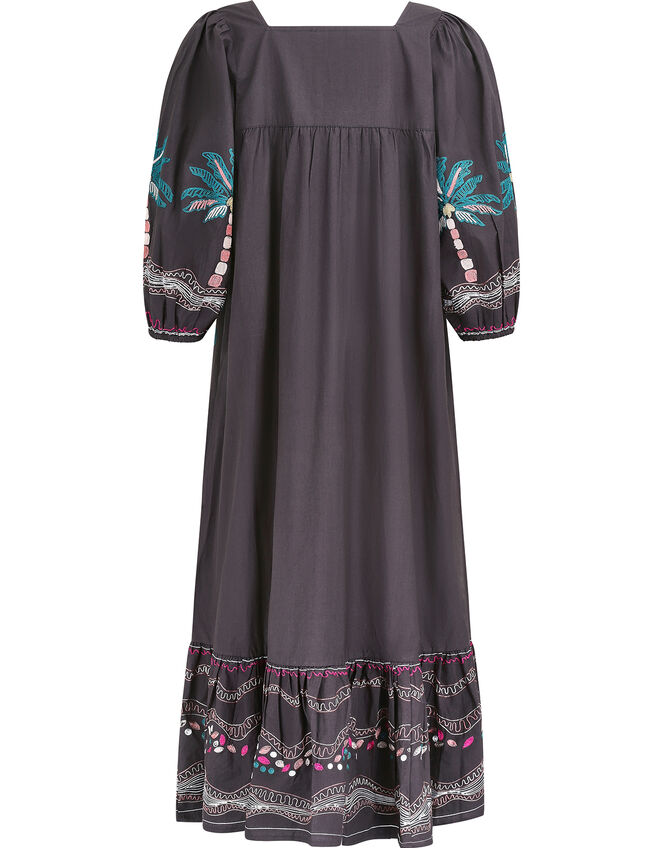 East Zarella Embroidered Dress, Grey (CHARCOAL), large