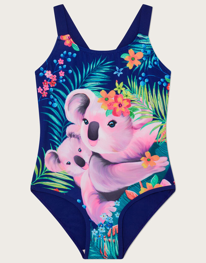 Koala Swimsuit, Blue (NAVY), large