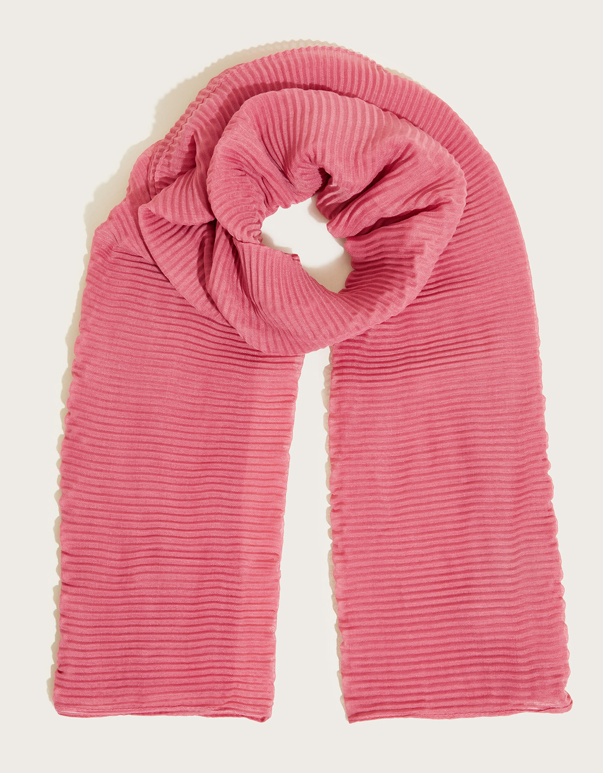 Pleated Scarf with Recycled Polyester