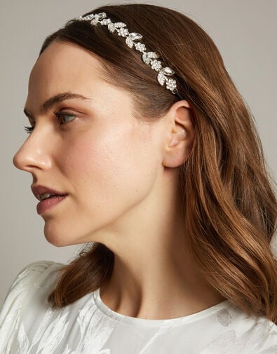Embellished Wire Flower Crown, , large
