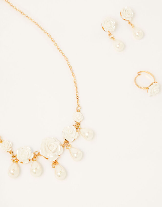 Pearly Rose Jewellery Set, , large
