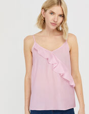 Bella Frill Cami Top, Pink (BLUSH), large
