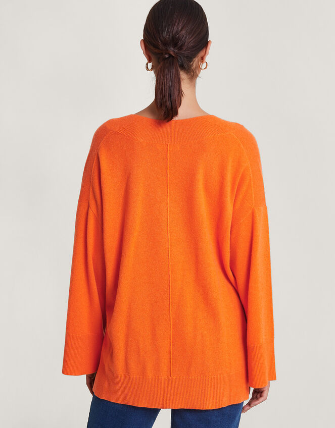 Coni Cashmere Jumper, Orange (ORANGE), large