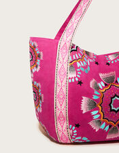Embroidered Beach Bag, , large
