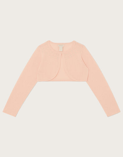 Pearl Trim Cardigan, Pink (PINK), large