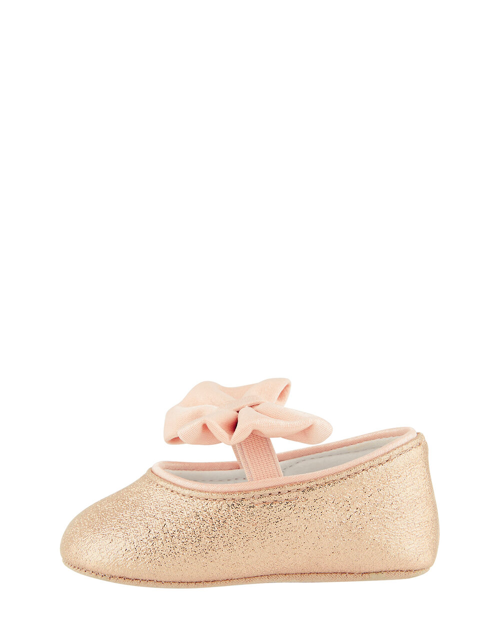 Baby Samira Gold Bow Bootie Shoes Gold Baby Booties Monsoon UK.