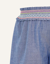 Fiesta Chambray Shorts , Blue (BLUE), large