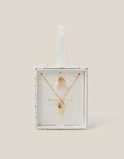 Initial Charm Necklace Set, Gold (GOLD), large