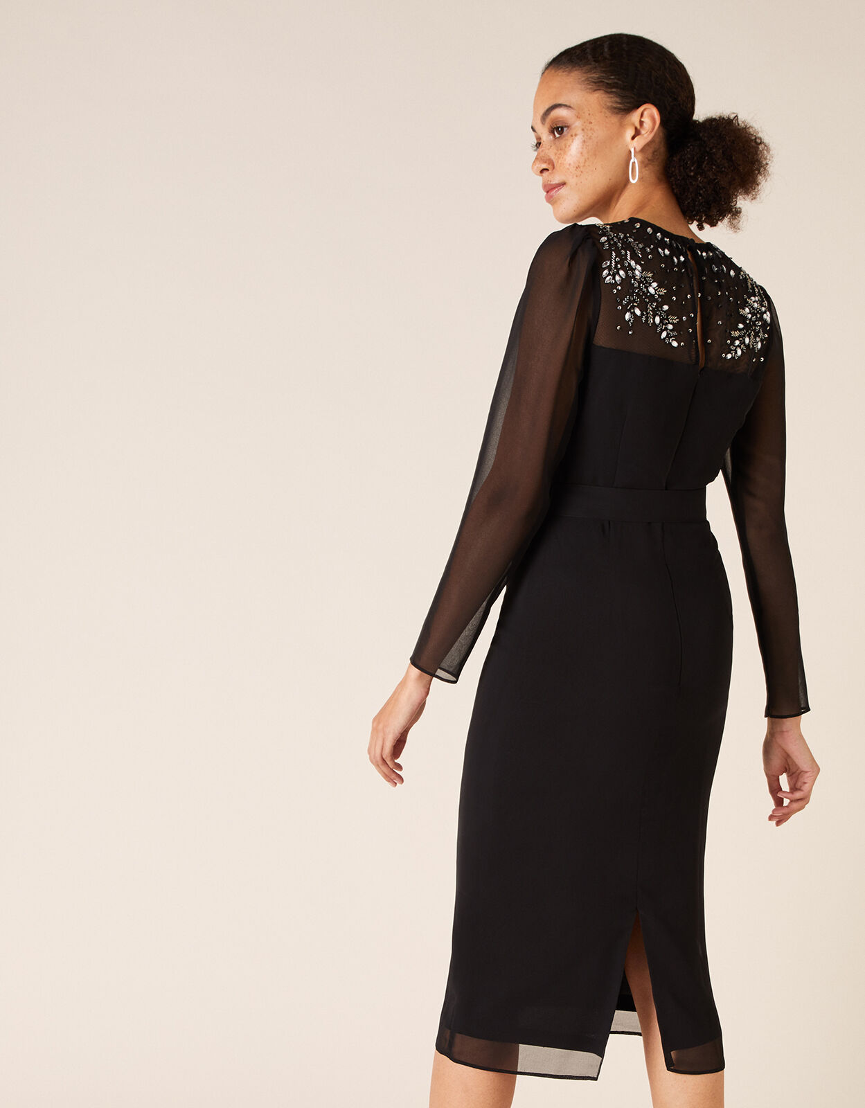 Donatella Embellished Shift Dress Black Evening Dresses Monsoon UK