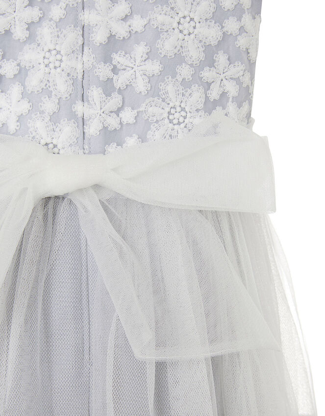 Floral Lace Maxi Dress, Grey (GREY), large
