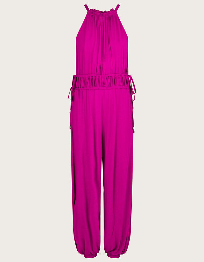 Jersey Halter Jumpsuit Pink Jumpsuits Monsoon UK.