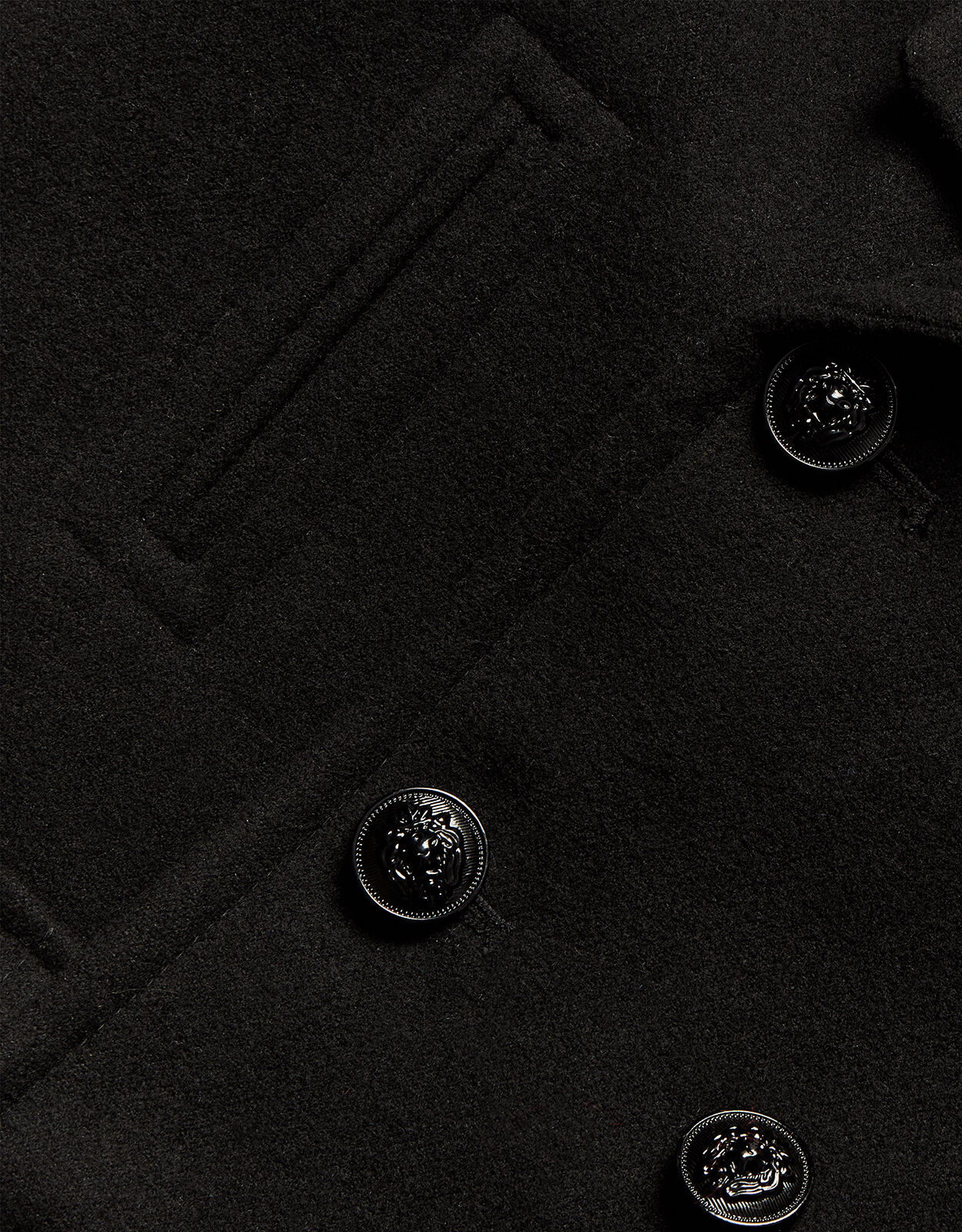 Double breasted peacoat with hood outlet