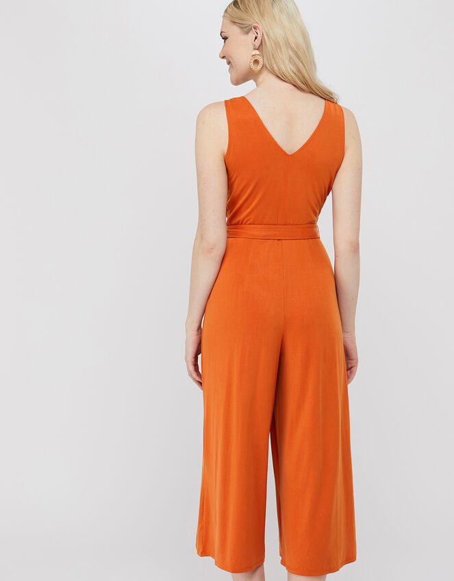 Cooper Jersey Cupro Jumpsuit, Orange (ORANGE), large