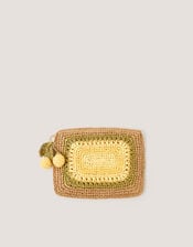 Darla Lemon Crochet Pouch, , large