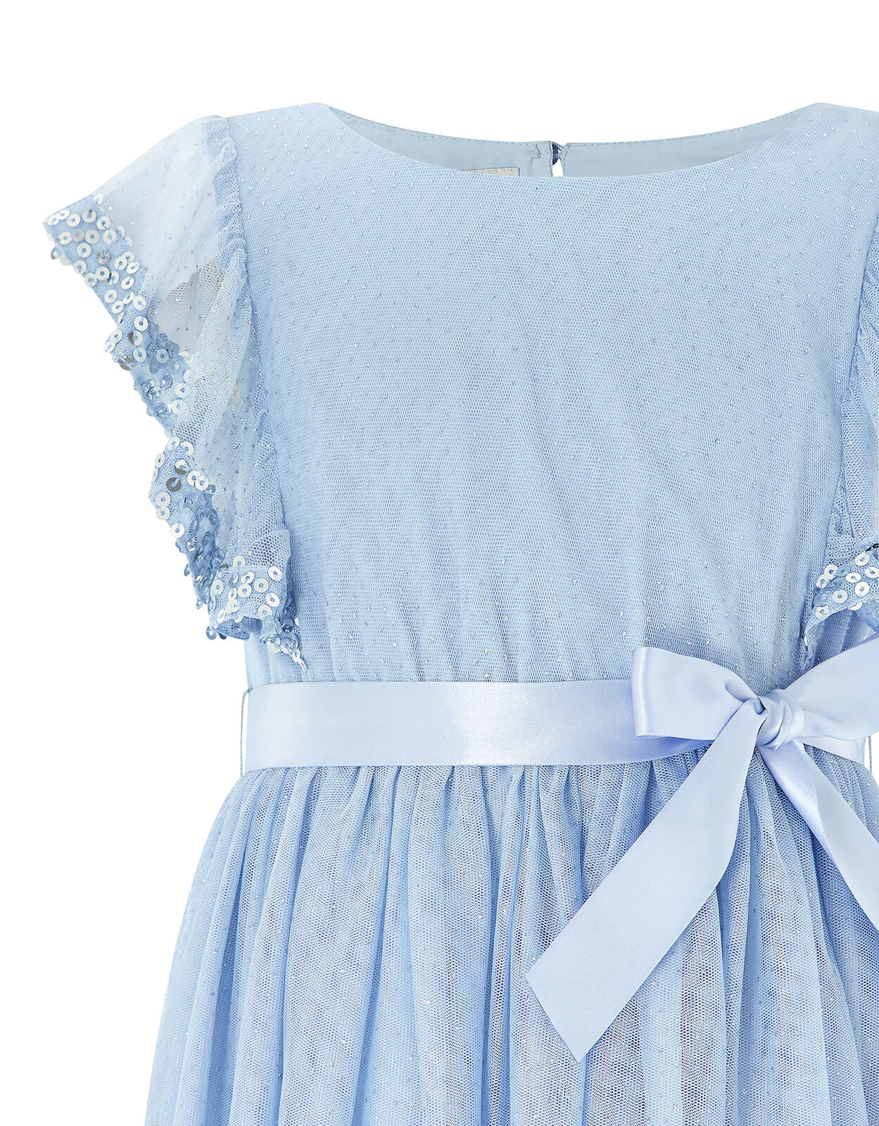 monsoon blue sequin dress