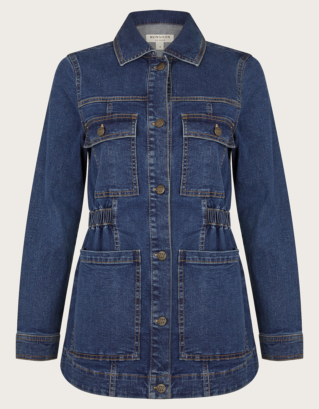 Melanie Stretch Denim Jacket Blue