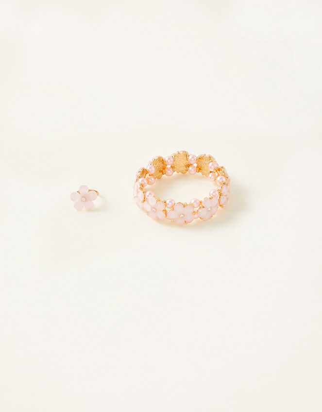 Facet Flower Bracelet and Ring Set , , large