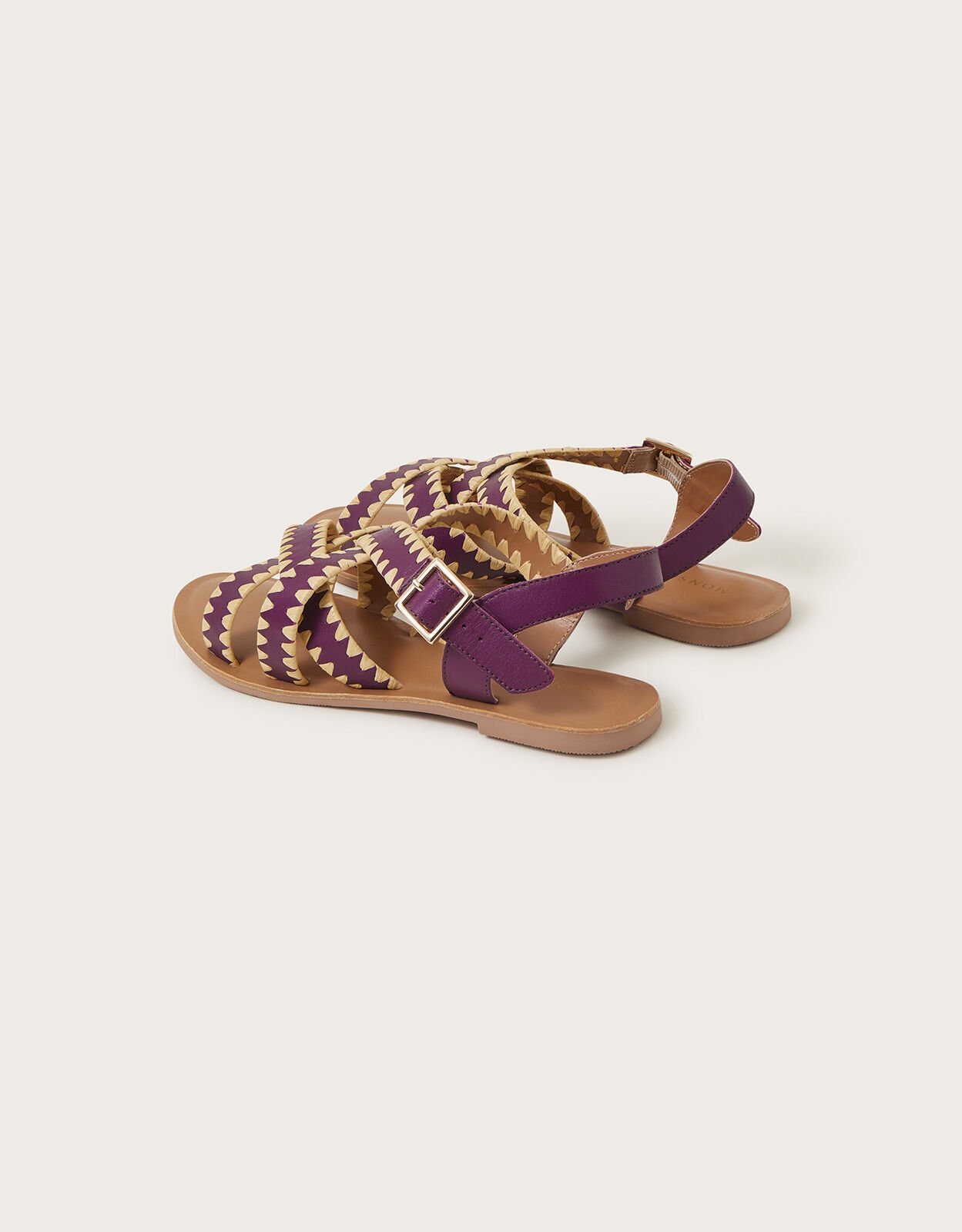 Mauve sales flat sandals