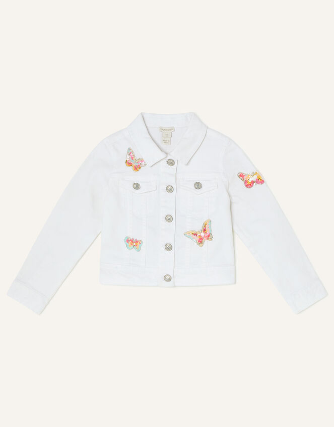 Butterfly Embroidery Jacket White