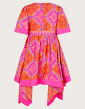 Hanky Hem Kimono Dress, Pink (PINK), large