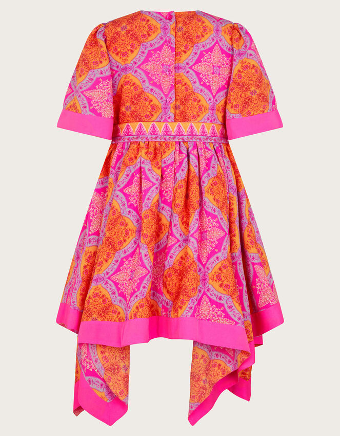 Hanky Hem Kimono Dress, Pink (PINK), large