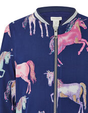 Effe Unicorn Bomber in Recycled Polyester, , large