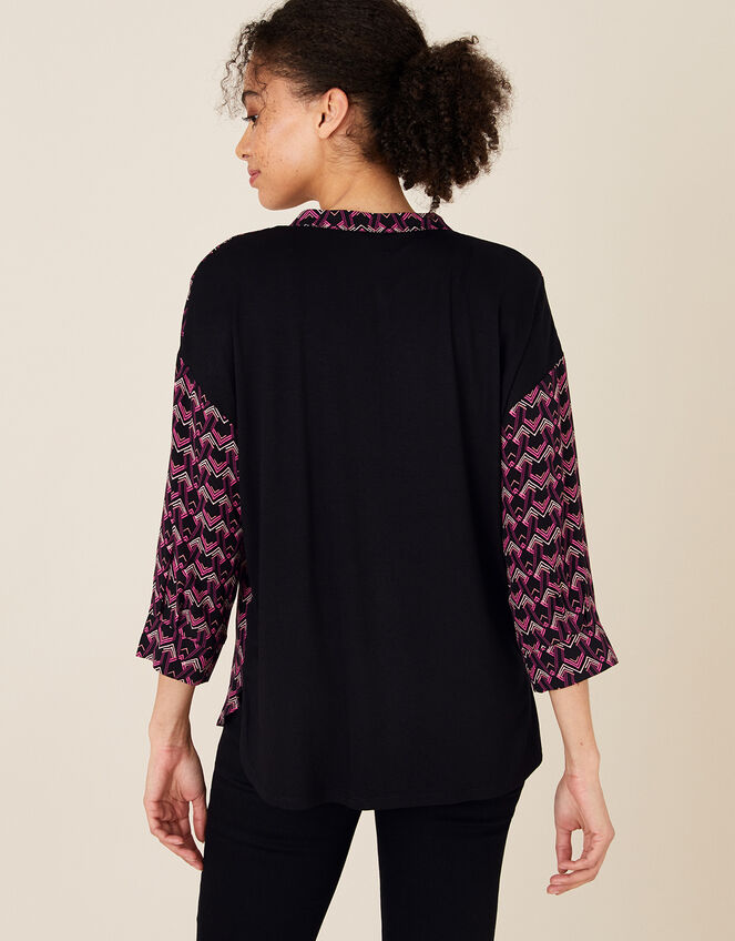 Ziggy ZigZag Blouse with LENZING™ ECOVERO™, Pink (PINK), large