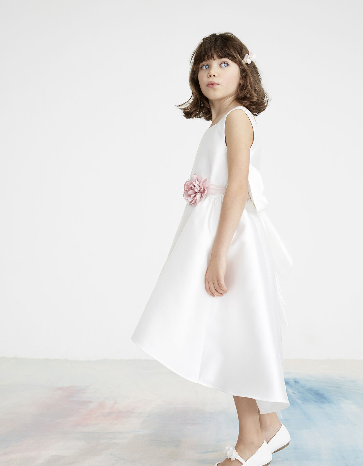 Monsoon girls white dress Clearance