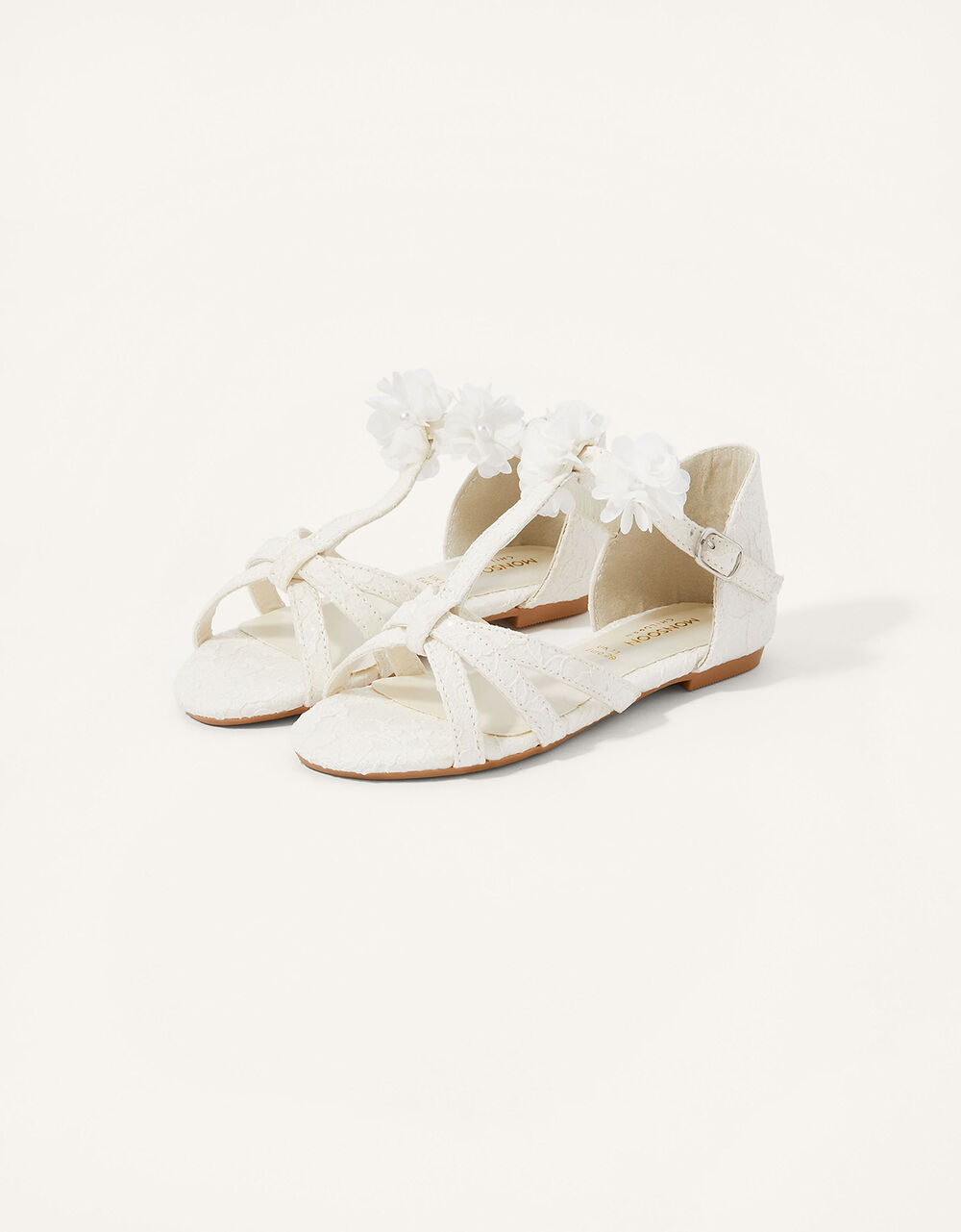 Children Children's Shoes & Sandals | Corsage Sandals Ivory - TG25829