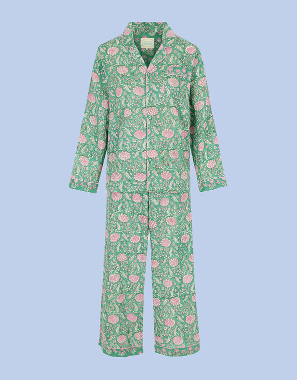 Dilli Grey Johair Pyjama Set, Green (GREEN), large