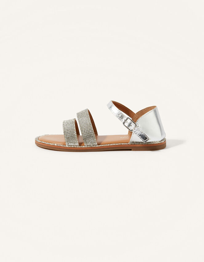 Diamante Sandals Silver