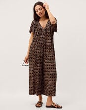 Arti Print Wide Leg Jumpsuit, Black (BLACK), large