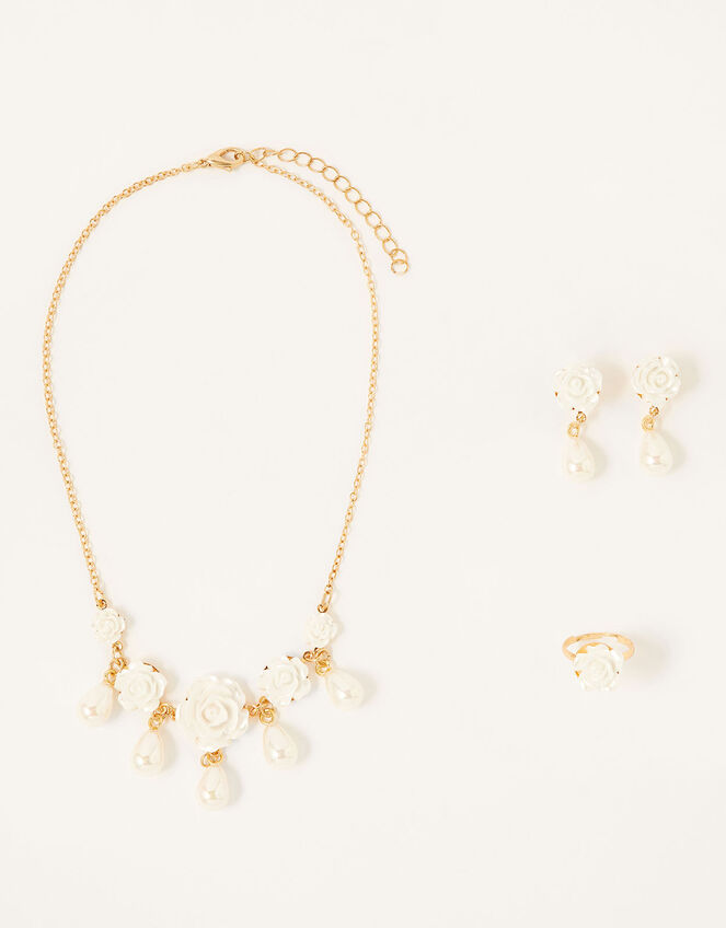 Pearly Rose Jewellery Set, , large