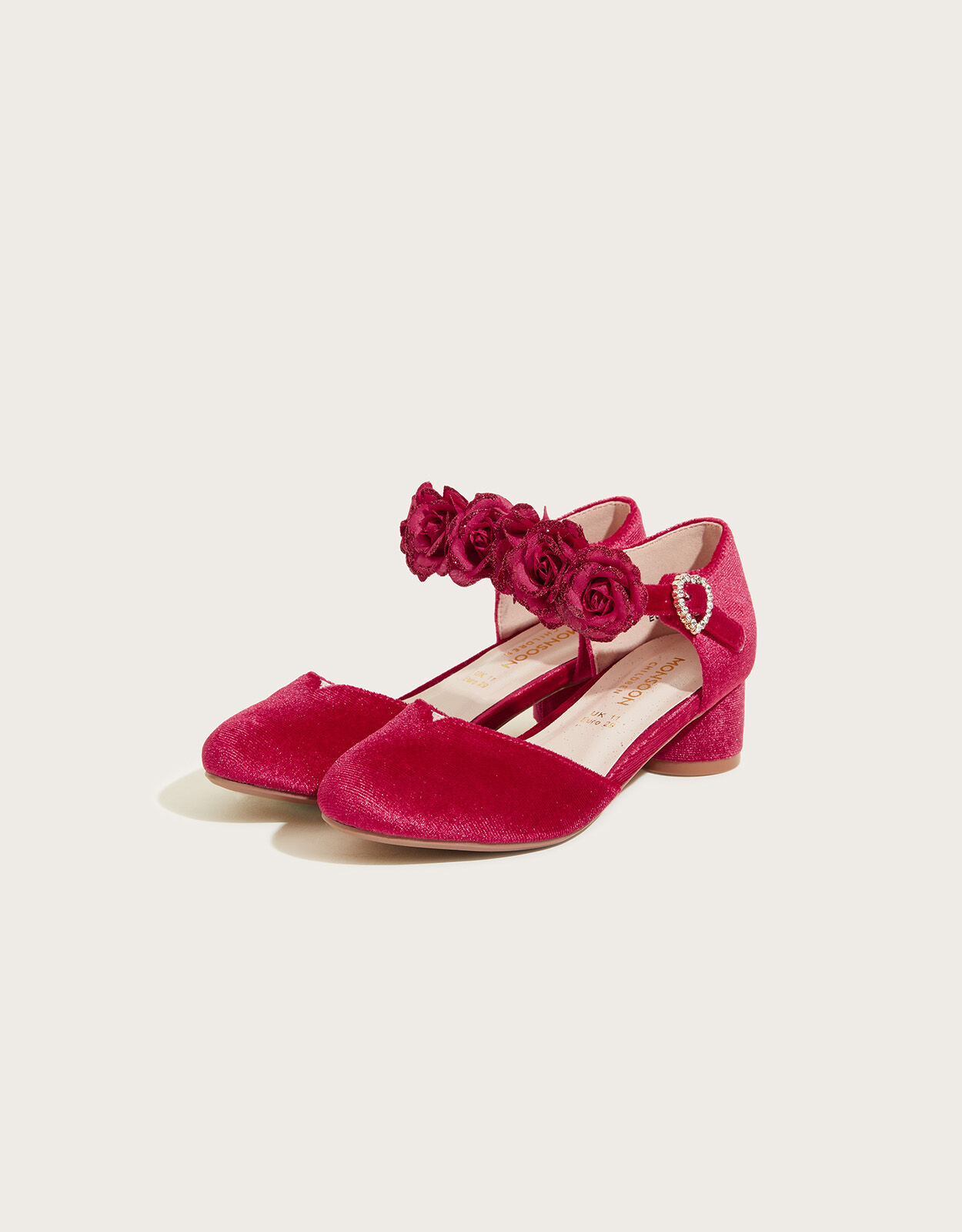 Pink velvet 2025 shoes uk
