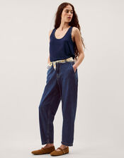 Sabia Stud Jersey Cami Top, Blue (NAVY), large